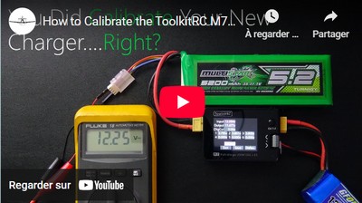 Vidéo Comment calibrer le chargeur LIPO ToolkitRC M7.