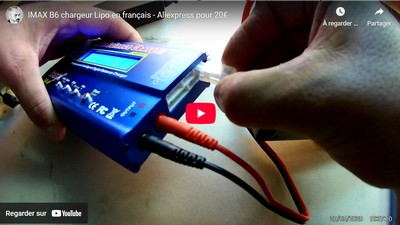 Vidéo IMAX B6 chargeur Lipo en français.