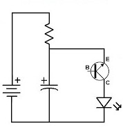 LED Flash simple à Transistor