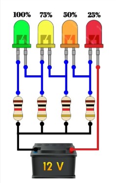 Indicateur niveau batterie