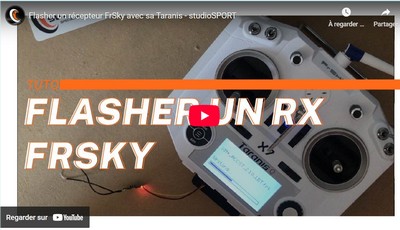 Flasher un récepteur FrSky avec sa Taranis - studioSPORT.