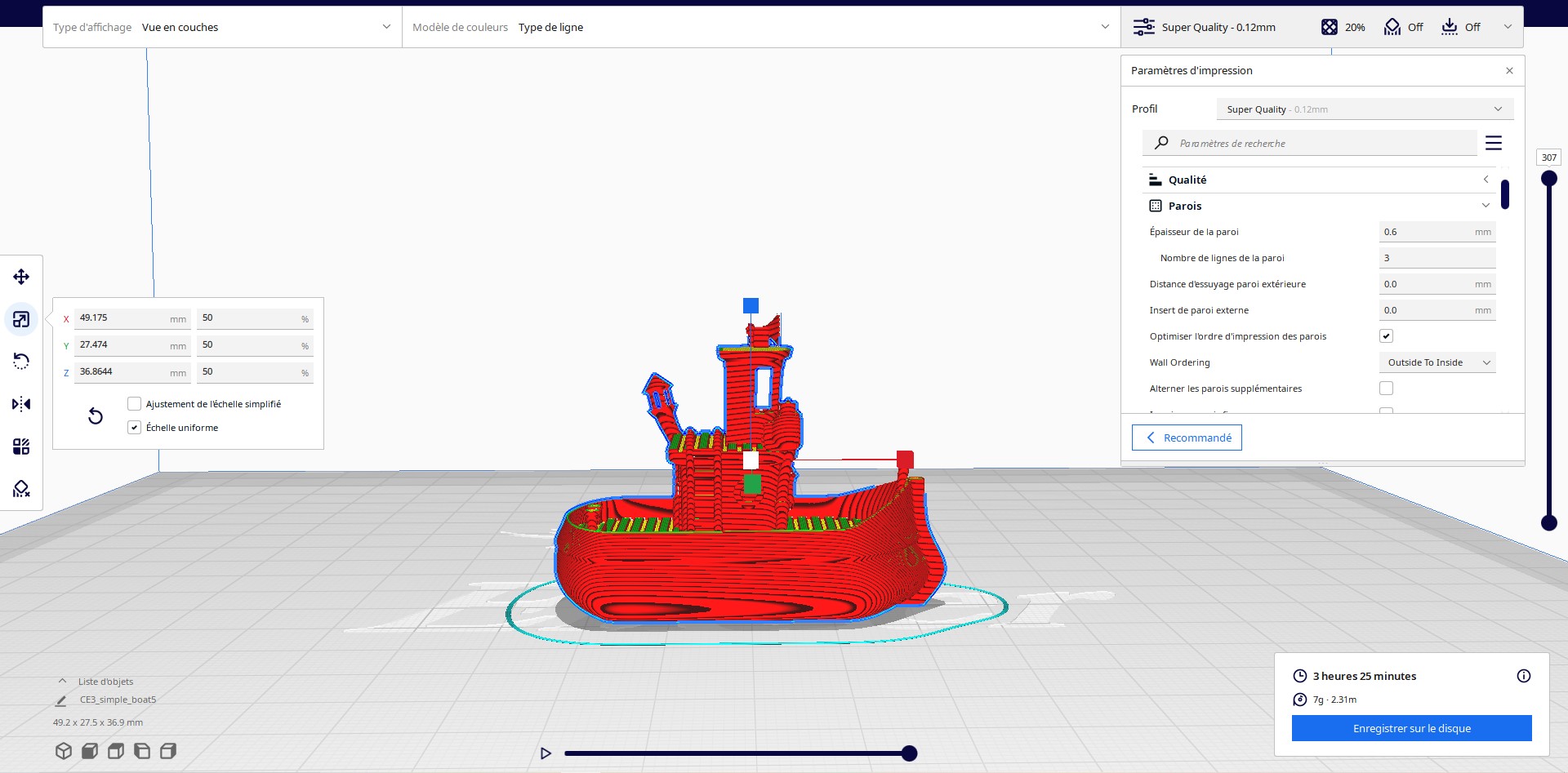 Carte mère d'extension d'imprimante 3D Ccdes, Module de lit