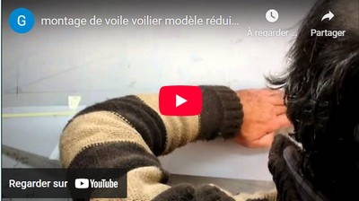 Montage de voile voilier modèle réduit (RG65):