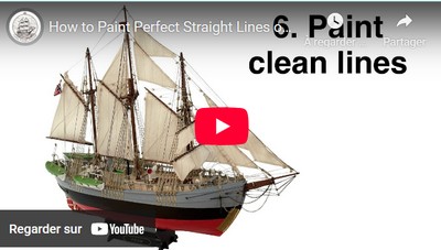 Comment peindre des lignes droites parfaites sur un modèle de bateau – Pas de bavure de peinture !